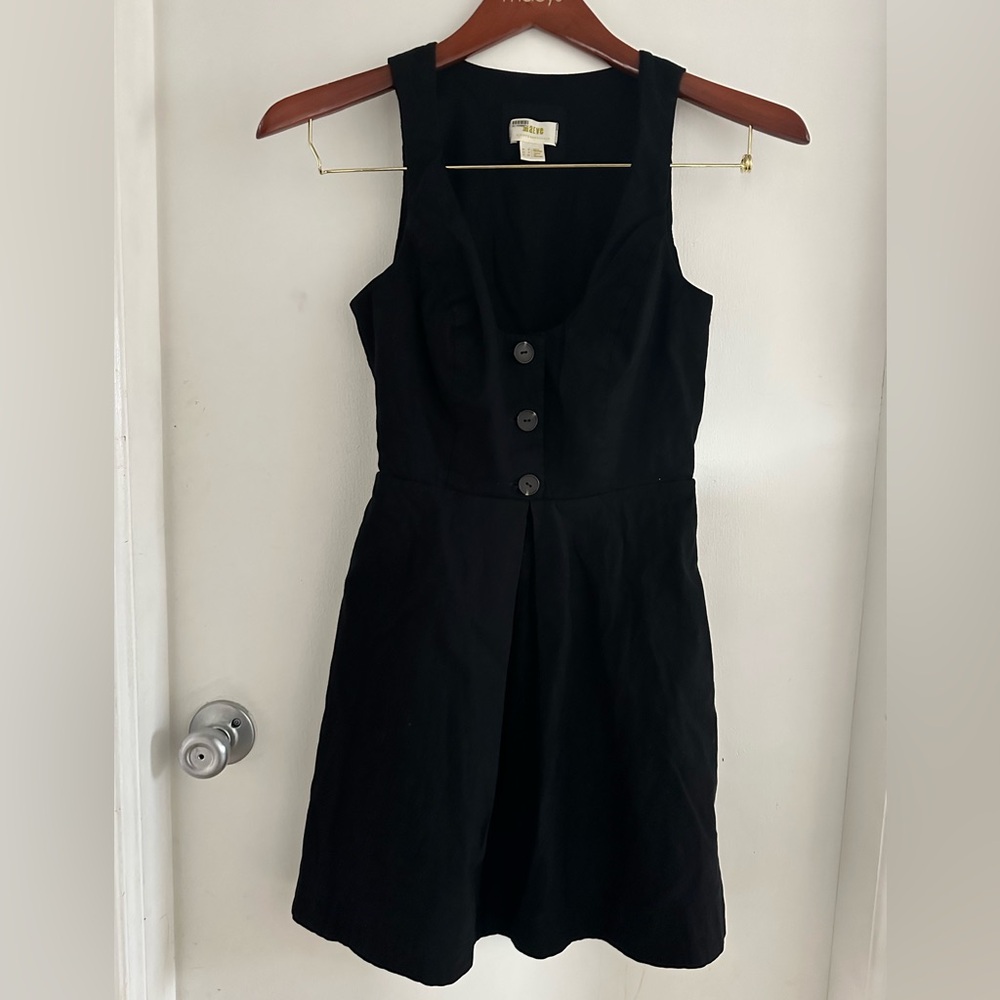 Maeve Anthropologie Button Top Fit & Flare Mini Dress